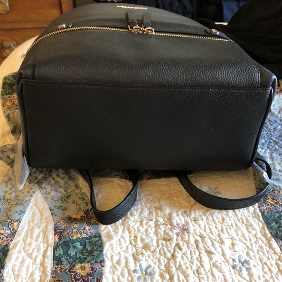 SOLD // Kate Spade Day Pack Black Pebbled Leather Medium Backpack - Picture 9 of 9